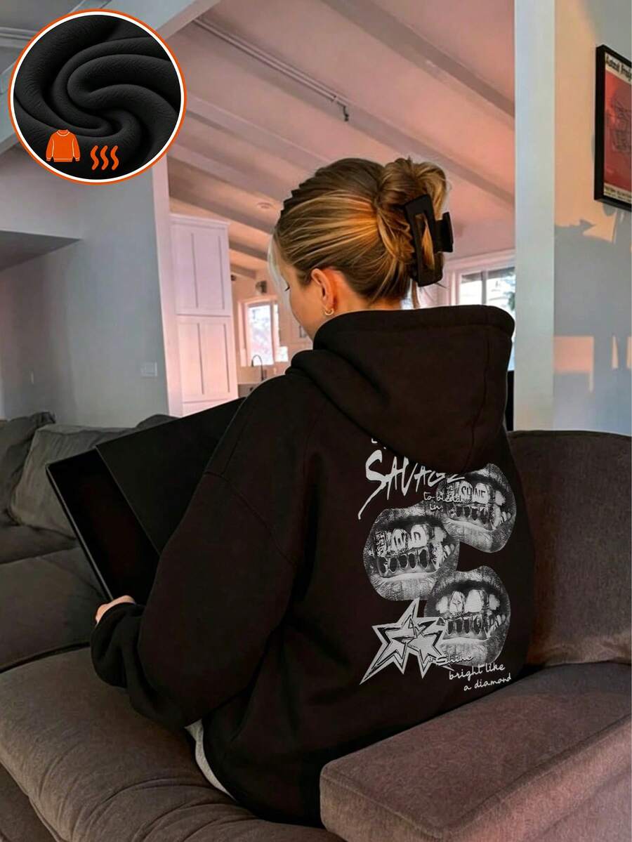 Winter Clothing Drawing - 1pc Tween Girl Thermal Lined Thick