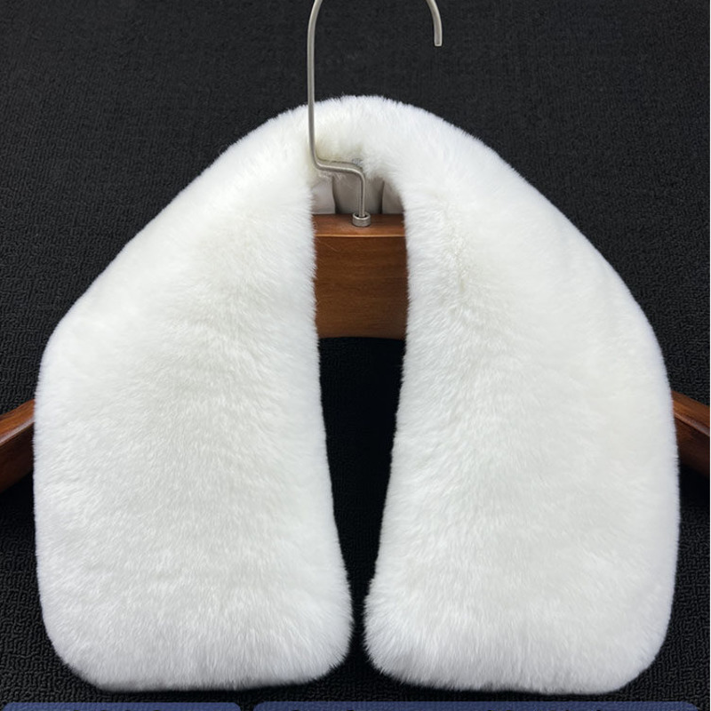 100% Rex Rabbit Fur Collar Men - Winter Clothing Pk 评论和价格